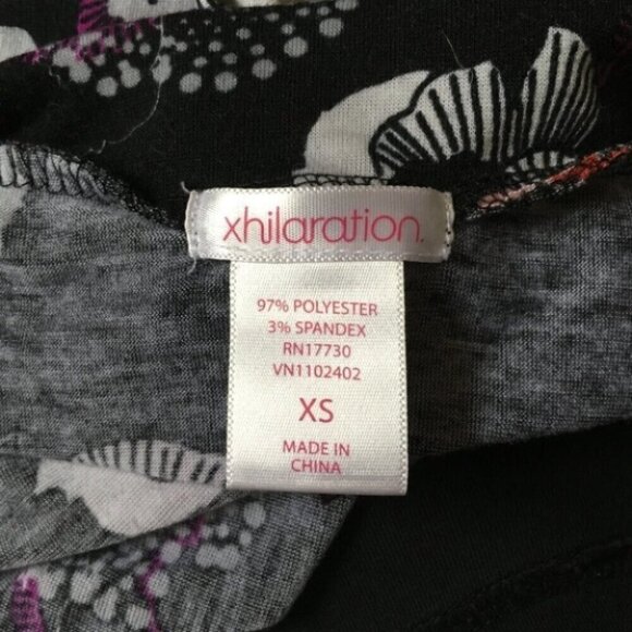 Xhilaration Wrap Floral Black Skirt - Picture 3 of 5